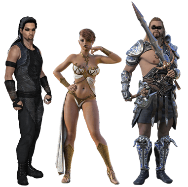 Warrior 3D Characters