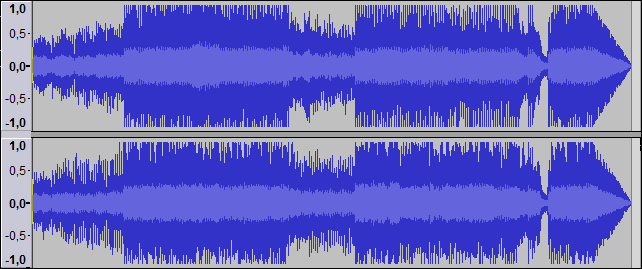 Audio format in Audacity