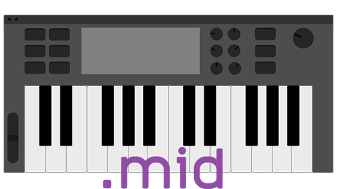 Keyboard midi format